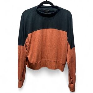 PrAna Hemp Cozy Up Mock Neck Terracotta Block - Large